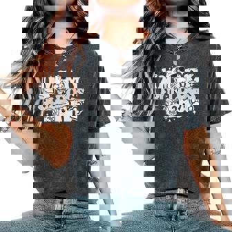 In My Bulldogs Era Back To School Mascot Spirit Game Groovy Women's Oversized Comfort T-Shirt | Mazezy