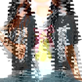 Canned Pickle Coquette Bows Canning Jar Pickling Girl Women Women's Oversized Comfort T-Shirt - Monsterry