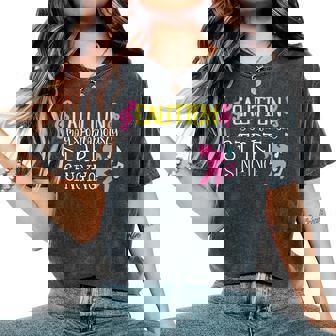 Caution May Start Singing For Singers Singer Girls Women's Oversized Comfort T-Shirt - Thegiftio