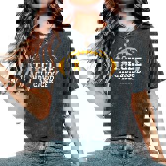 Childhood Tackle Football Childhood Cancer Awareness Women Women's Oversized Comfort T-Shirt | Mazezy