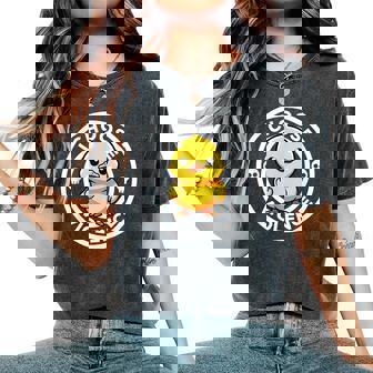 I Choose Violence Today Duck Irony And Sarcasm Duck Women's Oversized Comfort T-Shirt - Thegiftio