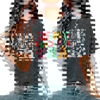 In My Christmas Era Cute Groovy Christmas Holiday Xmas Women's Oversized Comfort T-Shirt - Thegiftio