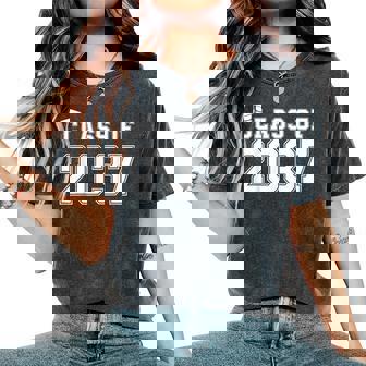 Class Of 2037 Pre K Grow With Me Graduation Boys Girls Women's Oversized Comfort T-Shirt | Mazezy