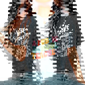 Coach Quote Never Underestimate A Public School Teacher Women's Oversized Comfort T-Shirt - Thegiftio UK