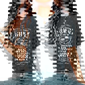 Country Music And Whiskey Divertente Bourbon Che Dice Scotch Regalo T-shirt comoda oversize da donna - Novitaregali