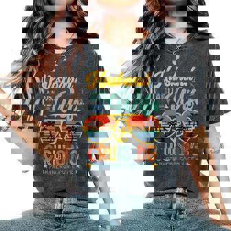 Cruise Husband And Wife Cruising Cruise Vacation Couple Women's Oversized Comfort T-Shirt - Monsterry
