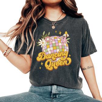 Dancing Queen Retro Classic Vintage Disco Ball 70S 80S Women's Oversized Comfort T-Shirt - Thegiftio UK