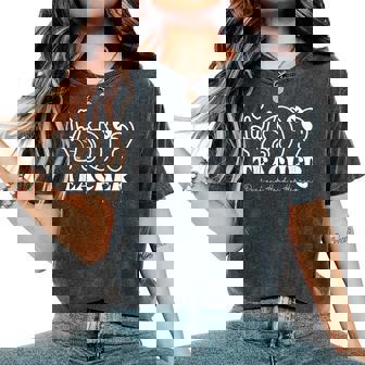 Dhh Teacher Deaf And Hard Of Hearing Asl Special Education Women's Oversized Comfort T-Shirt - Monsterry