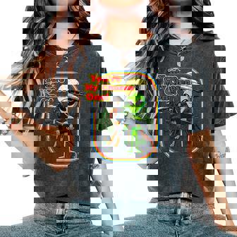 Divertente Dobermann Alien You're Chosen One Ufo Uomini Donne T-shirt comoda oversize da donna - Novitaregali
