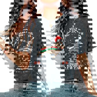 Dominick The Christmas Donkey Italian Donkey Christmas Women's Oversized Comfort T-Shirt - Thegiftio UK