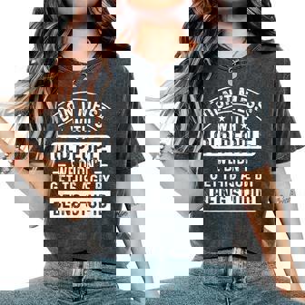 Don't Mess With Old People Elderly Humor Graphic Women's Oversized Comfort T-Shirt | Seseable UK