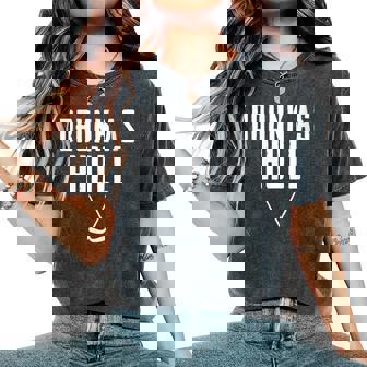 Drunk As Hull Hockey Fans Joke Sarcastic Humor Women's Oversized Comfort T-Shirt - Monsterry