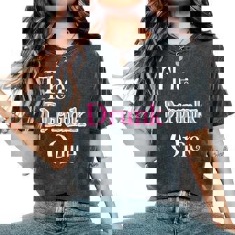 The Drunk One Best Friend Group Matching Bar Pub Crawl Women's Oversized Comfort T-Shirt - Monsterry