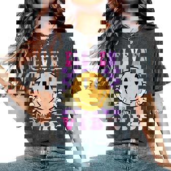 Eleven Is A Vibe Boy 11 Is A Vibe Girls 11Th Birthday Women's Oversized Comfort T-Shirt - Thegiftio UK