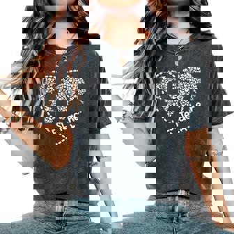 Esl Teacher Esol Student Cute Heart Shape English Teacher Women's Oversized Comfort T-Shirt - Thegiftio