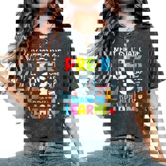 My First Day Of Pre-K Back To School Preschool Girls Boys Women's Oversized Comfort T-Shirt | Seseable FR