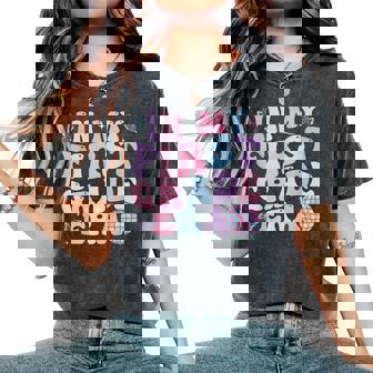 In My First Grade Era Back To School Retro Groovy 1St Grade Women's Oversized Comfort T-Shirt - Seseable