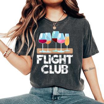 Flight Wine Club Fomo Wine Tasting Sample Rose Red White Women's Oversized Comfort T-Shirt - Thegiftio UK