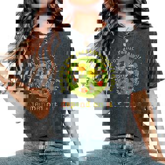Floral Vote Like Your Granddaughter's Rights Depend On It Women's Oversized Comfort T-Shirt | Mazezy