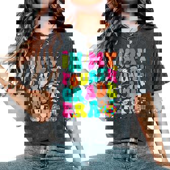 In My Fourth Grade Era Back To School First Day Of School Women's Oversized Comfort T-Shirt | Mazezy