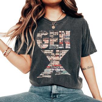 Gen X 60S 70S 80S Rock Cassettes Vintage Mixtape Women's Oversized Comfort T-Shirt - Thegiftio UK