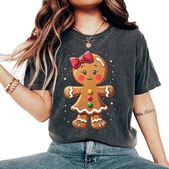 Gingerbread Character Women's Oversized Comfort T-Shirt - Thegiftio UK