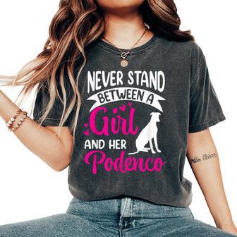 Girl And Her Podenco Greyhound Podenco Ibicenco Women's Oversized Comfort T-Shirt - Thegiftio UK