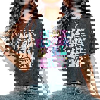 Groovy Flower Girl In My Flower Girl Era Cute Women's Oversized Comfort T-Shirt | Mazezy