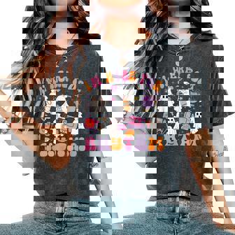 Groovy I'm Here For Rhythm Halloween Cardiology Nurse Crew Women's Oversized Comfort T-Shirt | Mazezy