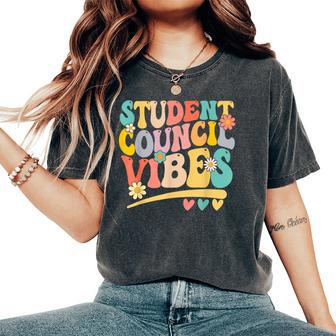Groovy Student Council Vibes Retro School Student Council Women's Oversized Comfort T-Shirt - Thegiftio UK