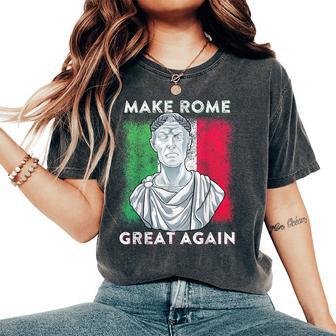 Hacer A Roma Grande Otraez Cayo Julio César Spqr Cita Camiseta extragrande cómoda para mujer - Regaloses