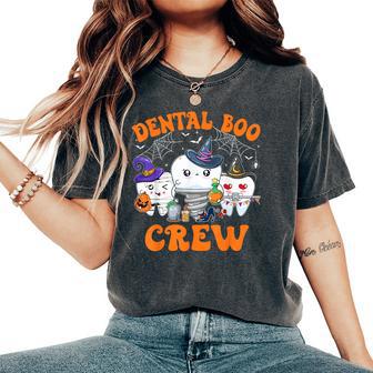 Halloween Dental Boo Crew Dentist Costume Th Men Women's Oversized Comfort T-Shirt - Thegiftio UK