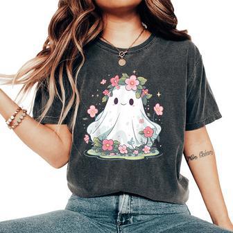Halloween Ghost Flower Costume Girls Halloween Women's Oversized Comfort T-Shirt - Thegiftio UK