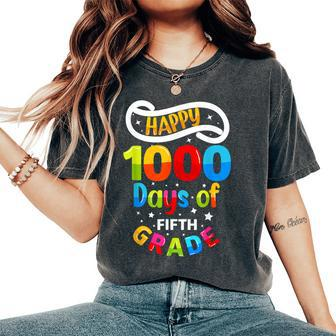 Happy 1000 Days Of Fifth Grade Celebration Memories School Women's Oversized Comfort T-Shirt - Monsterry