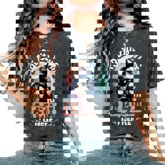 Hide Your Wife The Alpha Is Here Alpha Wolf Meme Cringe Women's Oversized Comfort T-Shirt - Seseable