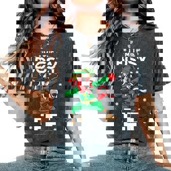 I'm The Bossy Elf Unicorn Big Sister Mom & Wife Christmas Women's Oversized Comfort T-Shirt - Monsterry