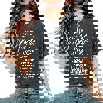 I'm The Middle Sister I Am Reason We Have Rules Sibling Women's Oversized Comfort T-Shirt - Thegiftio UK