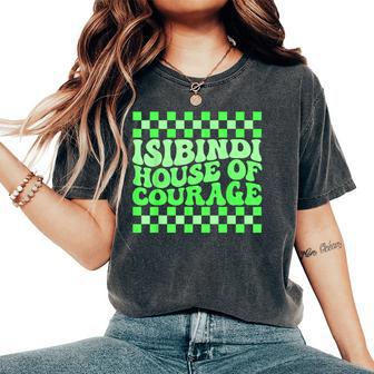 Isibindi House Of Courage Green Retro Groovy Social Isibindi Women's Oversized Comfort T-Shirt - Thegiftio UK