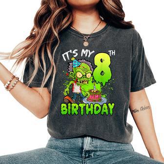 It's My 8Th Birthday Zombie Lover 8 Year Old Boys Girls Women's Oversized Comfort T-Shirt - Thegiftio UK
