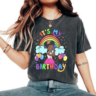 It's My Birthday Gracie's Corner Rainbow Decoration Women's Oversized Comfort T-Shirt - Thegiftio UK