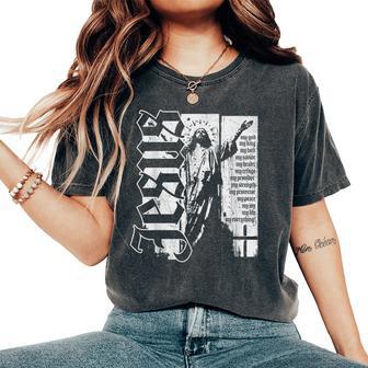 Jesus Christ God King Lord Savior Strength Prayer Christian Women's Oversized Comfort T-Shirt - Thegiftio UK