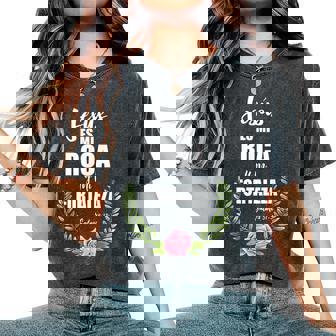 Jesus Es Mi Roca Y Mi Fortaleza Spanish Christian Bible Women's Oversized Comfort T-Shirt - Monsterry