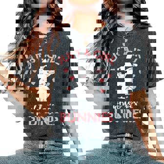 Just A Girl Who Loves Bunnies Coniglio Idea Regalo Per Le Donne T-shirt comoda oversize da donna - Novitaregali