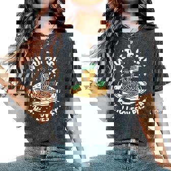 Juste Une Fille Qui Aime Les Pâtes T-shirt oversize confortable pour femme - Cadeauxyz