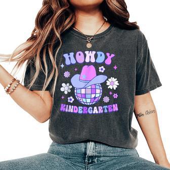 Kindergarten Teacher Rodeo Country Western Life Howdy Women's Oversized Comfort T-Shirt - Thegiftio UK