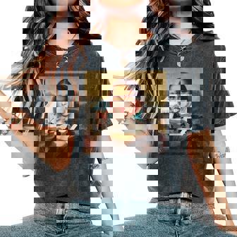 La Gioconda Mona Lisa Estética E-Girls Divertido Arte Pop Camiseta extragrande cómoda para mujer - Regaloses