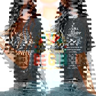 Let The 2Nd Grade Adventure Begin Second Grade Teacher Women's Oversized Comfort T-Shirt | Mazezy