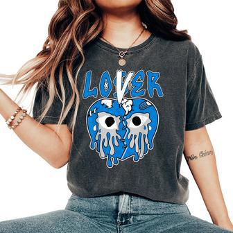 Loser Lover Drip Military Blue 4S Matching For Women Women's Oversized Comfort T-Shirt - Thegiftio UK