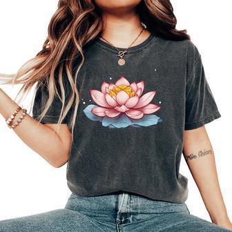 Lotus For Flower Graphic Women's Oversized Comfort T-Shirt - Thegiftio UK
