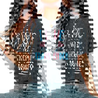 I Love My Transgender Daughter Lgbt Pride Flag Trans Mom Dad Women's Oversized Comfort T-Shirt - Thegiftio UK